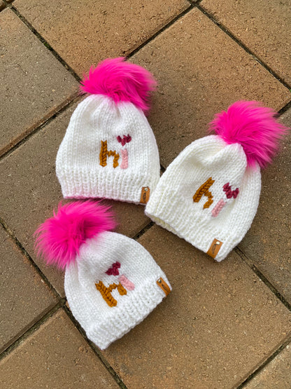 “hi” Beanie