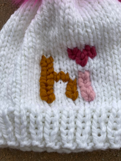 “hi” Beanie